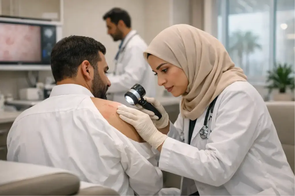 طبيب جلدية في جدة: متى يجب مراجعة الطبيب فورًا؟