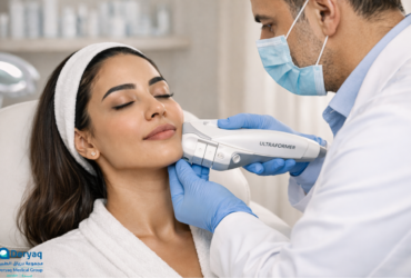 ultraformer-hifu-treatment-jeddah Ultraformer HIFU treatment in Jeddah clinic for non surgical face lifting and collagen stimulation