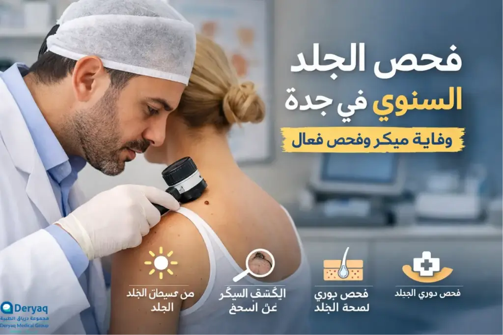 فحص الجلد السنوي في جدة: وقاية مبكرة وفعالة