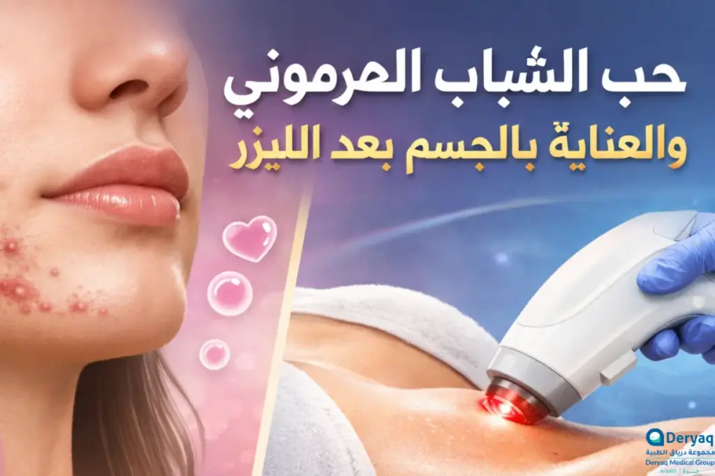 حب الشباب الهرموني و العناية بالجسم بعد الليزر