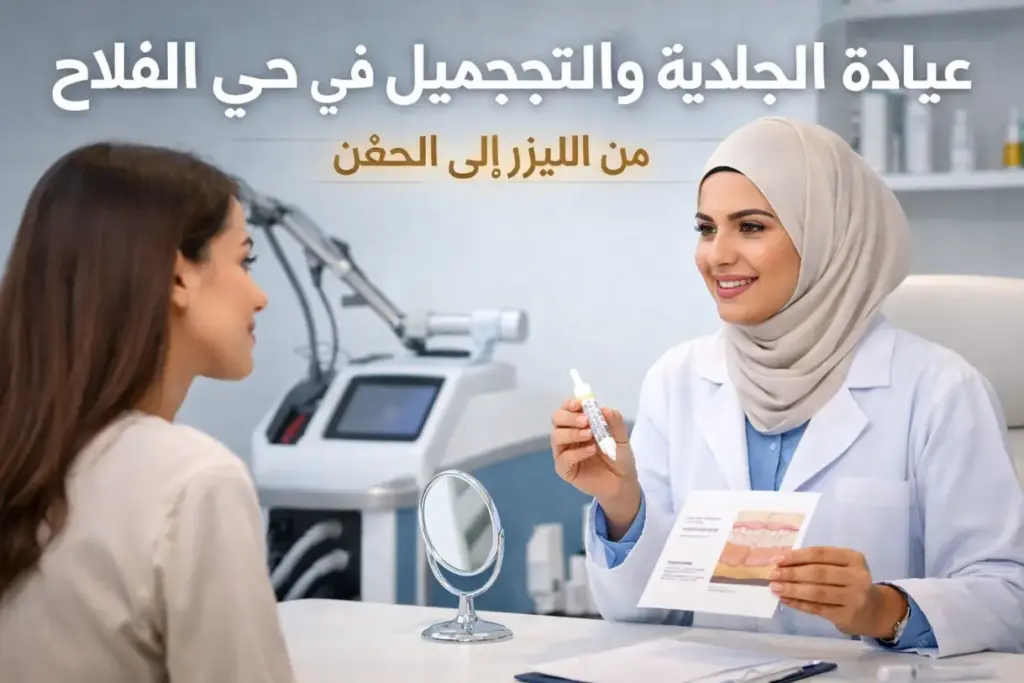 عيادة الجلدية والتجميل في حي الفلاح – جدة: خياراتك من الليزر إلى الحقن