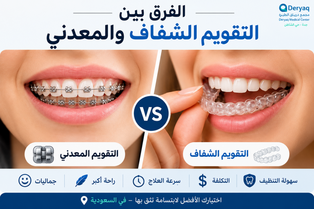 الفرق بين التقويم الشفاف والمعدني | أيهما أفضل؟